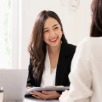 Nomadic property manager discussing terms with a landlord.