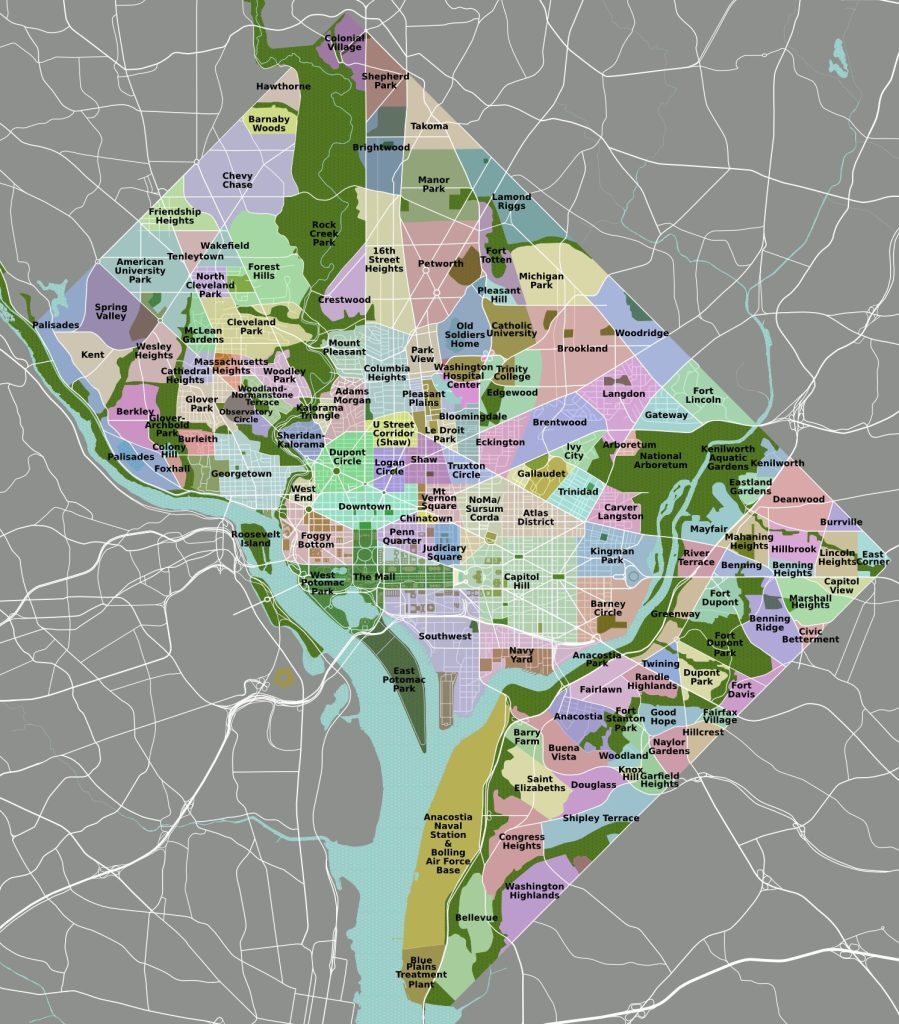 Washington DC Neighborhood Map: Where to Buy In 2025 1