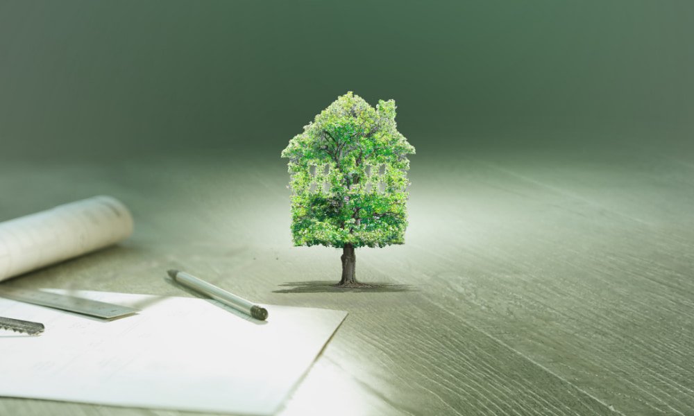 image where a house is a tree