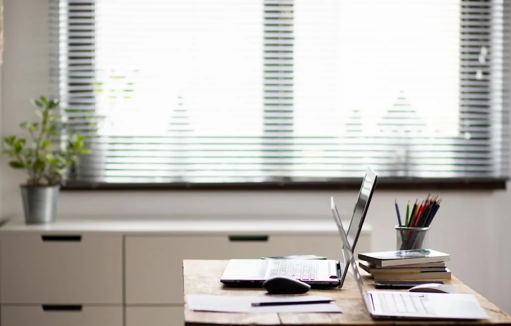 Proper lighting for a home office in a rental property